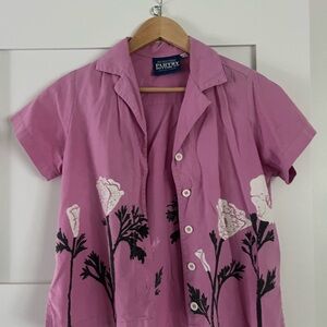 Big Bud Press- California Poppies Pantry Button Up